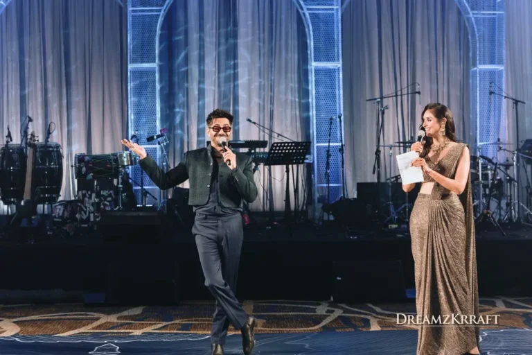 Glamorous reception night — DreamzKrraft luxury wedding planners