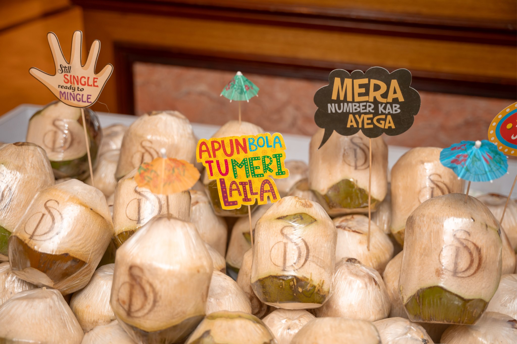 Personalised coconut favour by DreamzKrraft branding & gifting