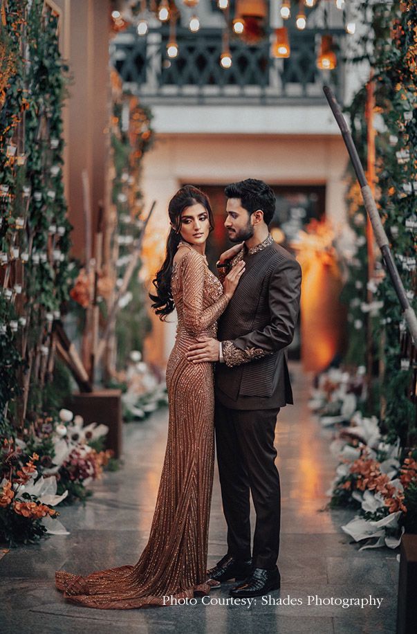 Engagement couple portrait — DreamzKrraft luxury wedding planners